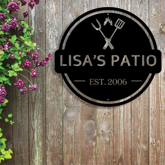 Customizable Metal Wall Art for Your Backyard BBQ Celebration