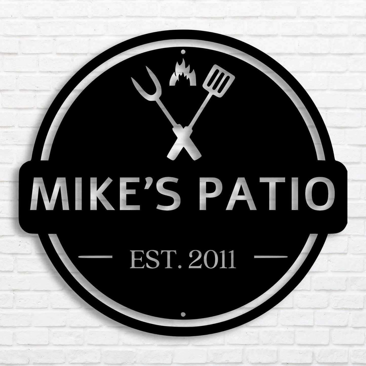 Customizable Metal Wall Art for Your Backyard BBQ Celebration