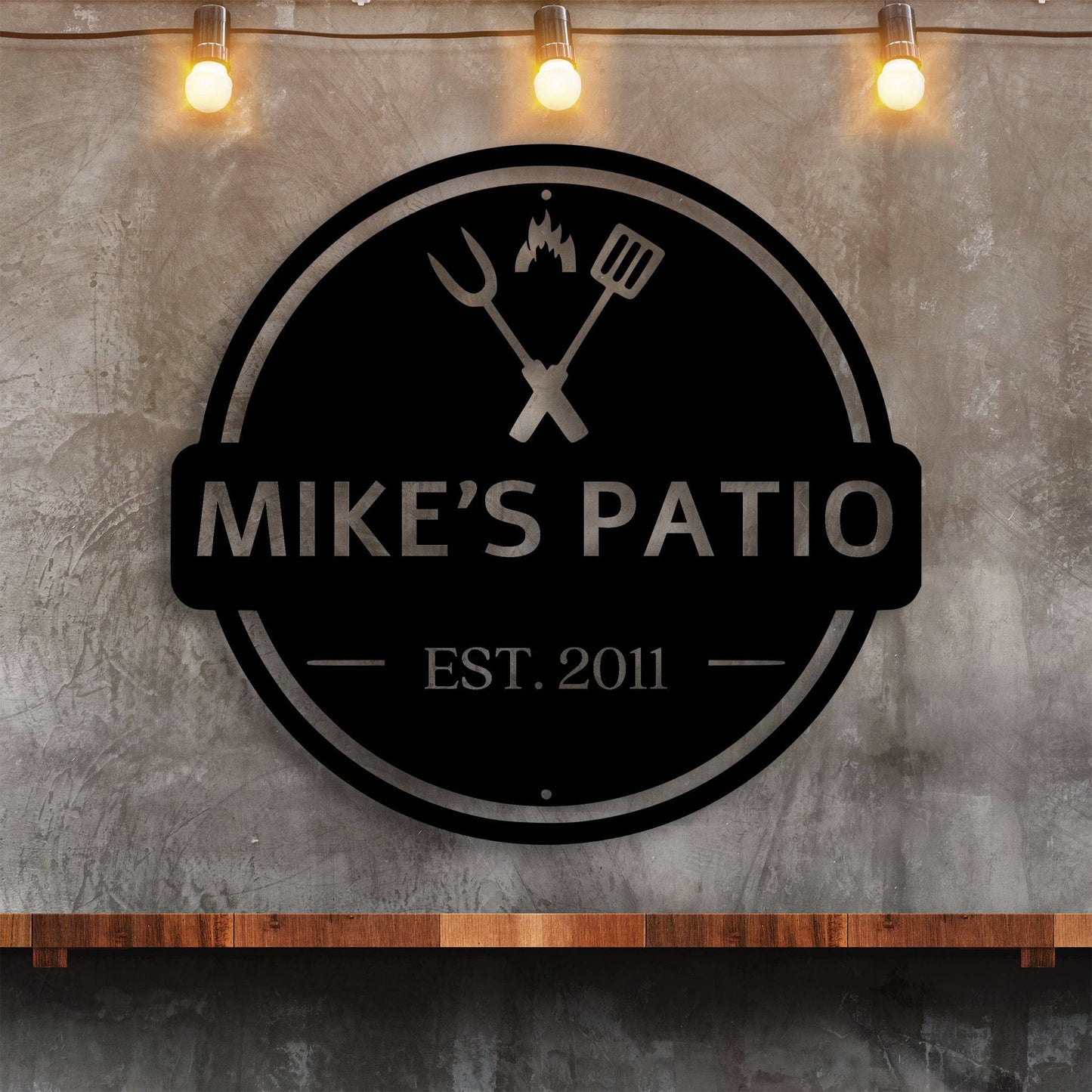 Customizable Metal Wall Art for Your Backyard BBQ Celebration