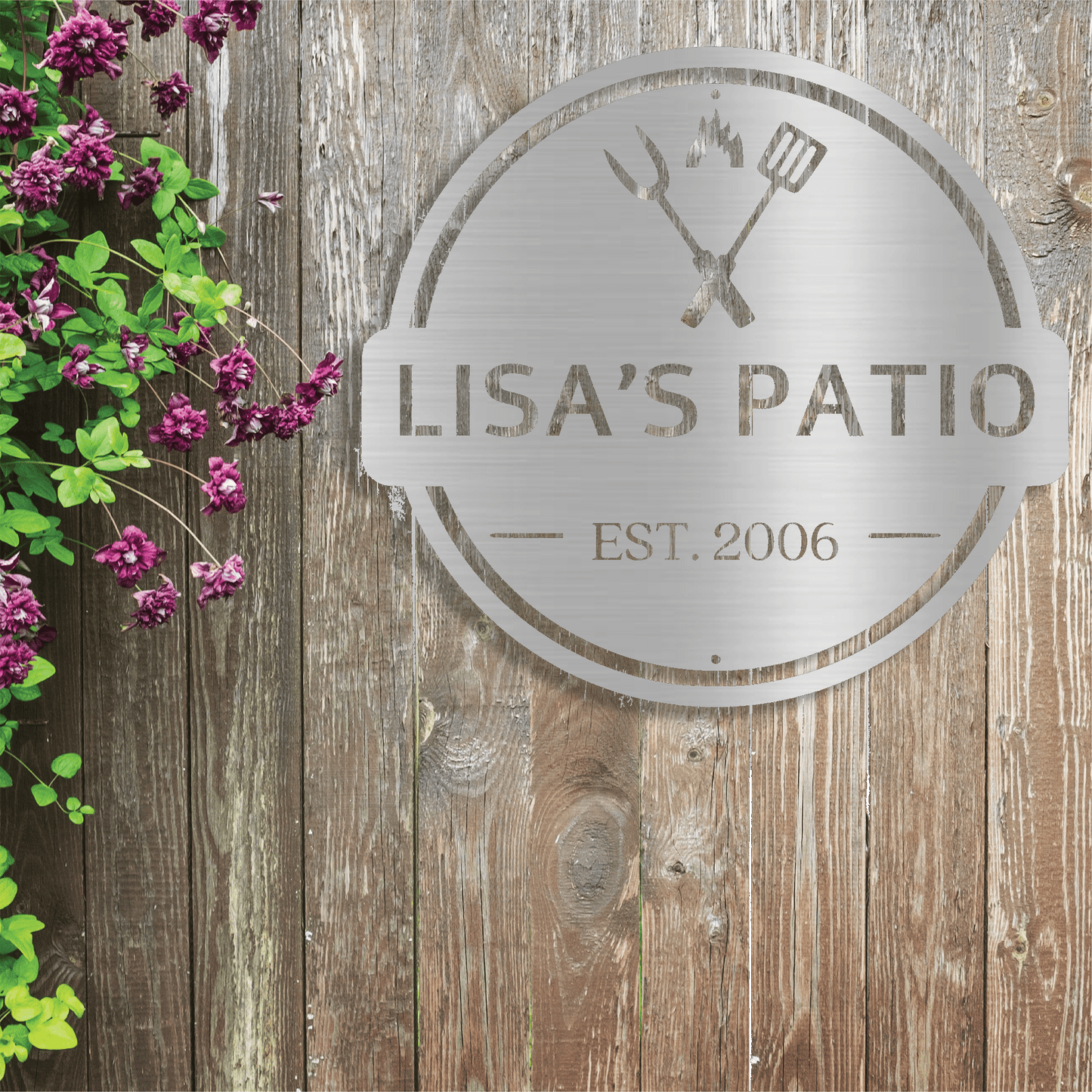 Customizable Metal Wall Art for Your Backyard BBQ Celebration