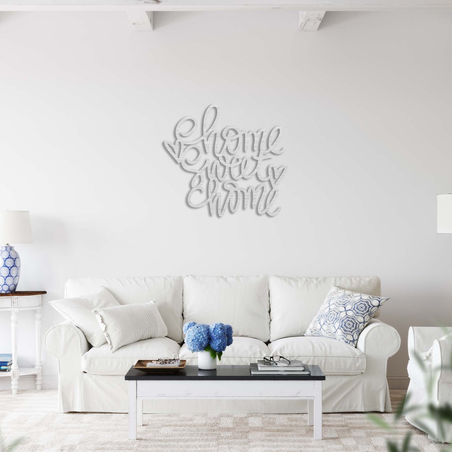 Charming "Home Sweet Home" Metal Wall Art for a Welcoming Touch