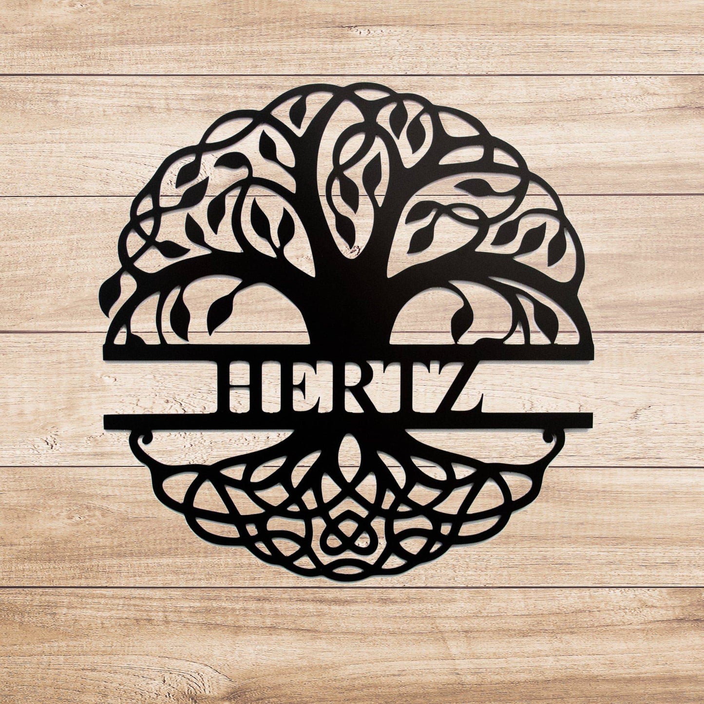 Personalized Family Tree Monogram - Stunning Metal Wall Decor