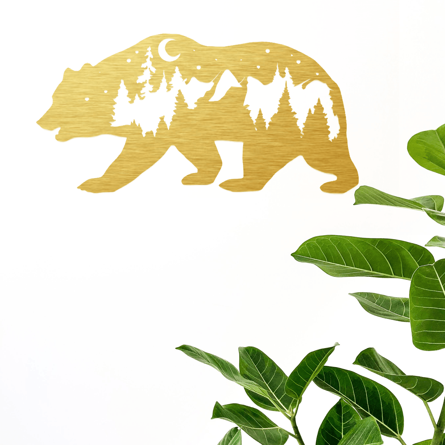 Majestic Bear Metal Wall Art Decor