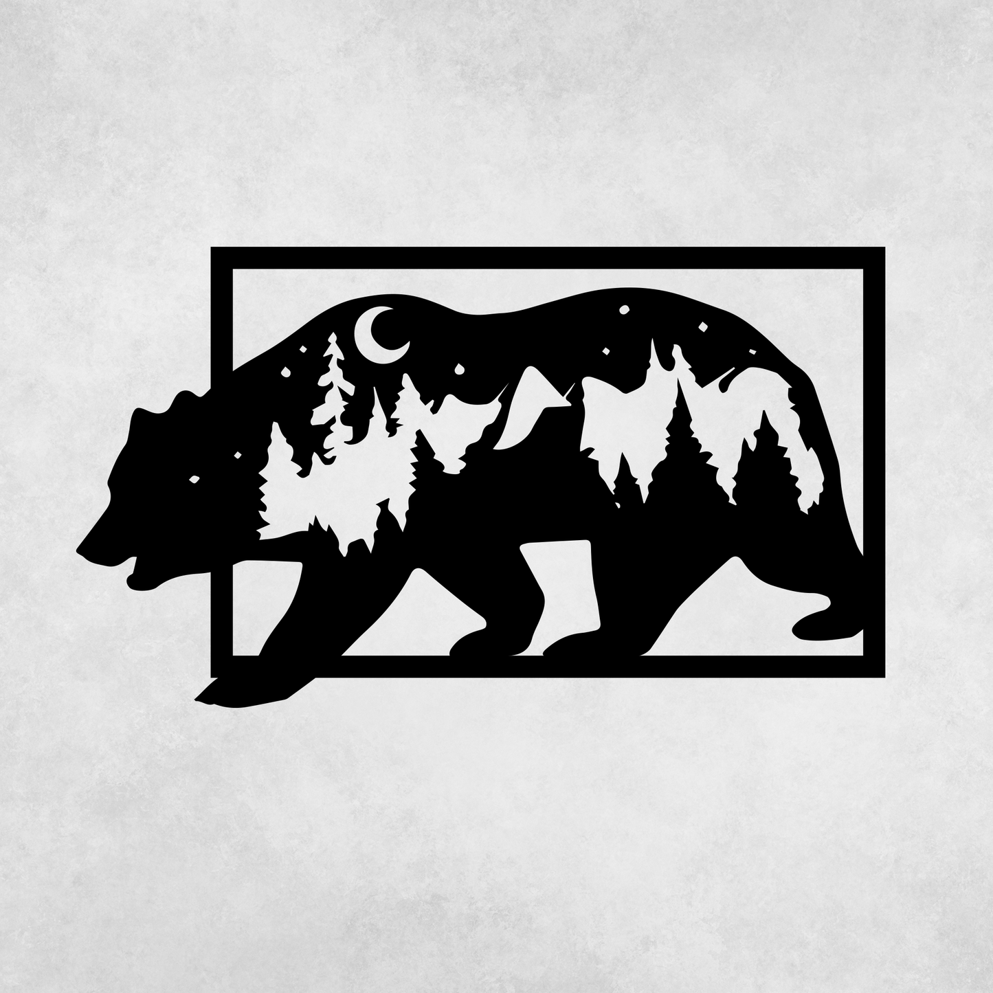 Captivating 3D Bear Metal Wall Art for Unique Decor