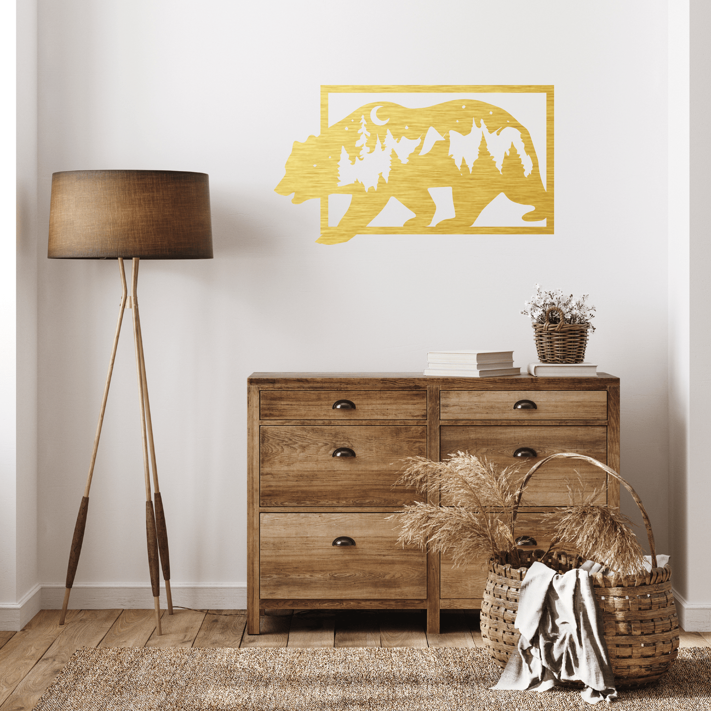 Captivating 3D Bear Metal Wall Art for Unique Decor