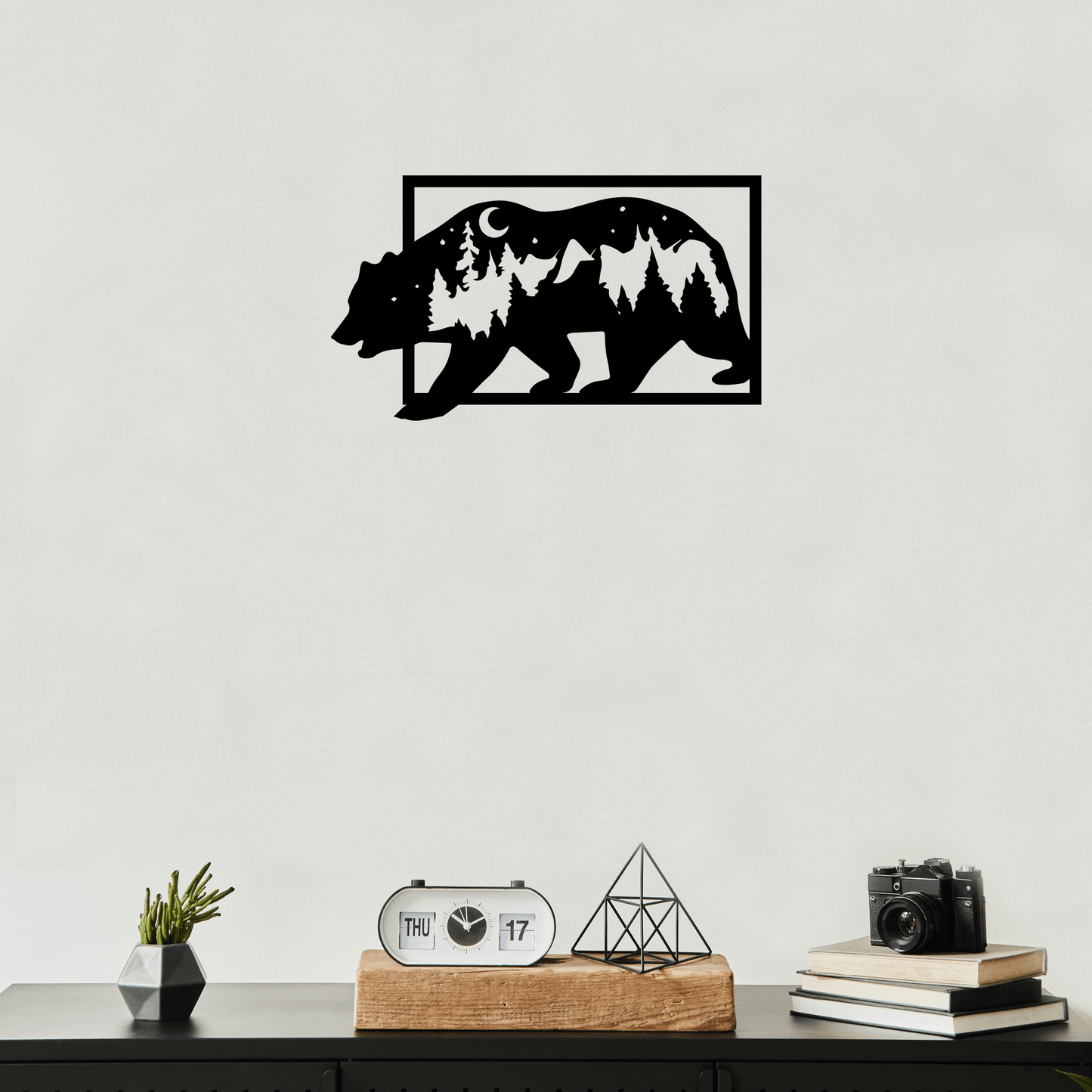 Captivating 3D Bear Metal Wall Art for Unique Decor