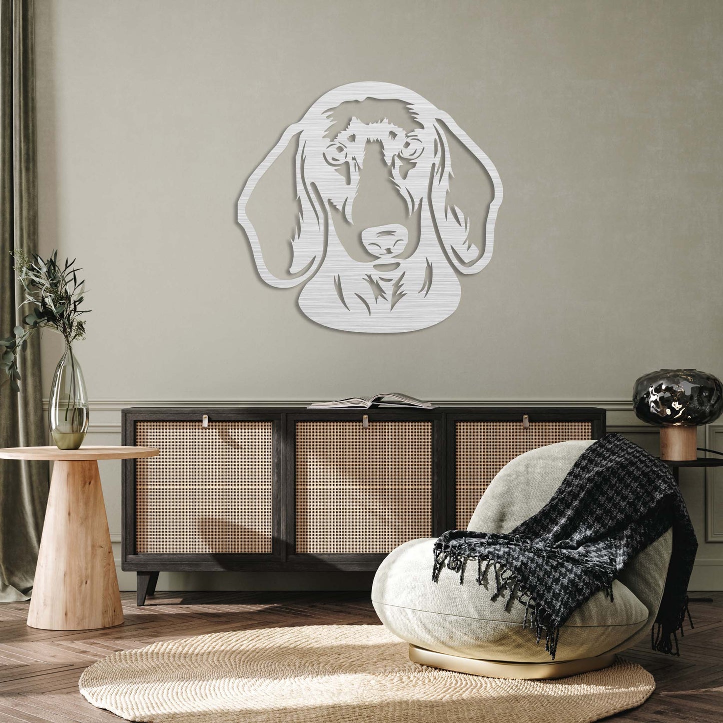 Charming Dachshund Metal Wall Art Décor