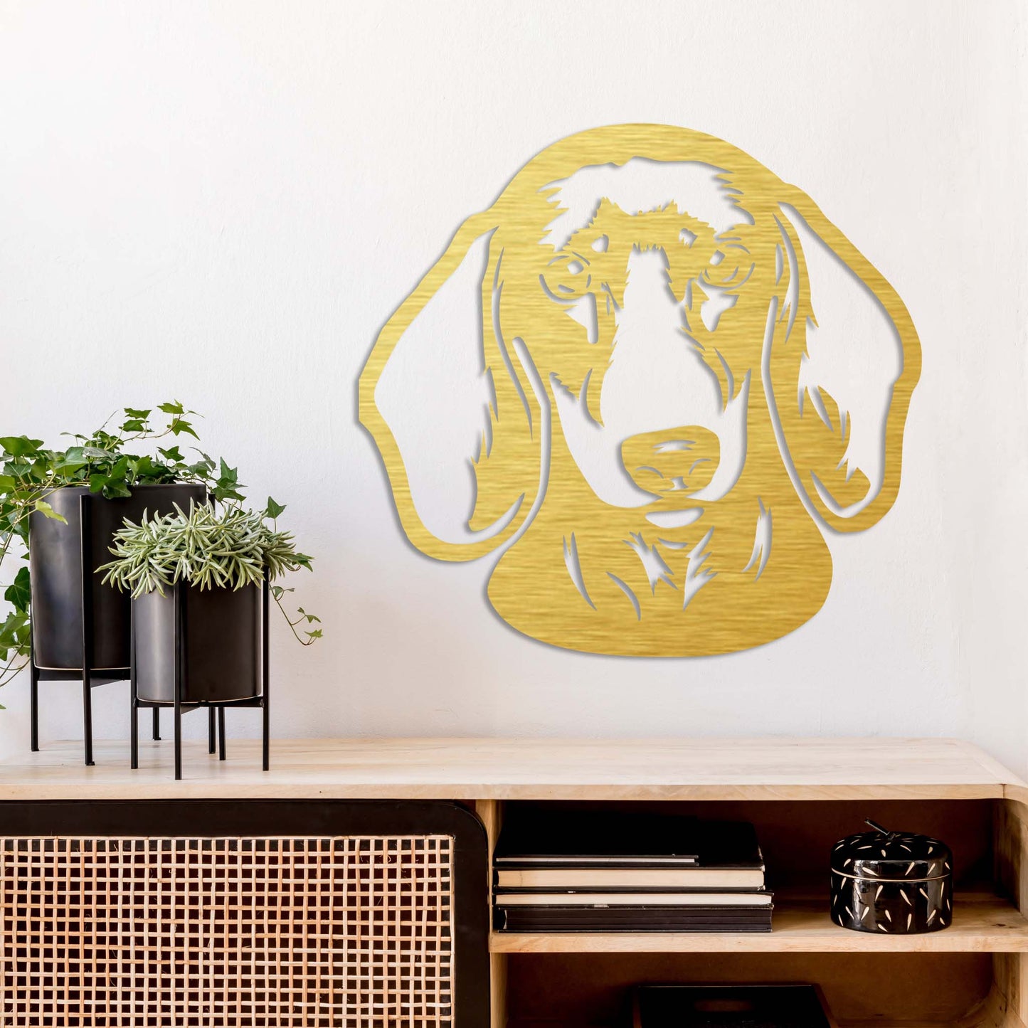 Charming Dachshund Metal Wall Art Décor