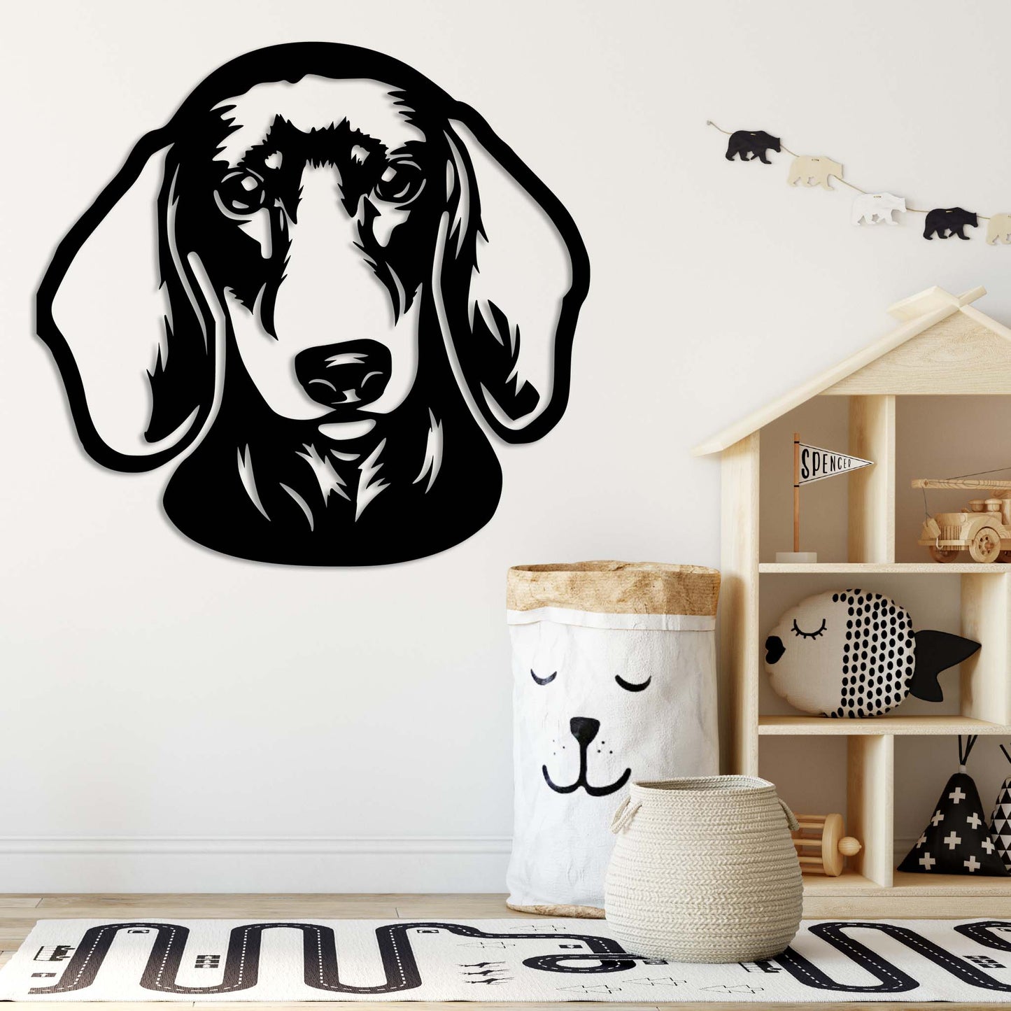 Charming Dachshund Metal Wall Art Décor