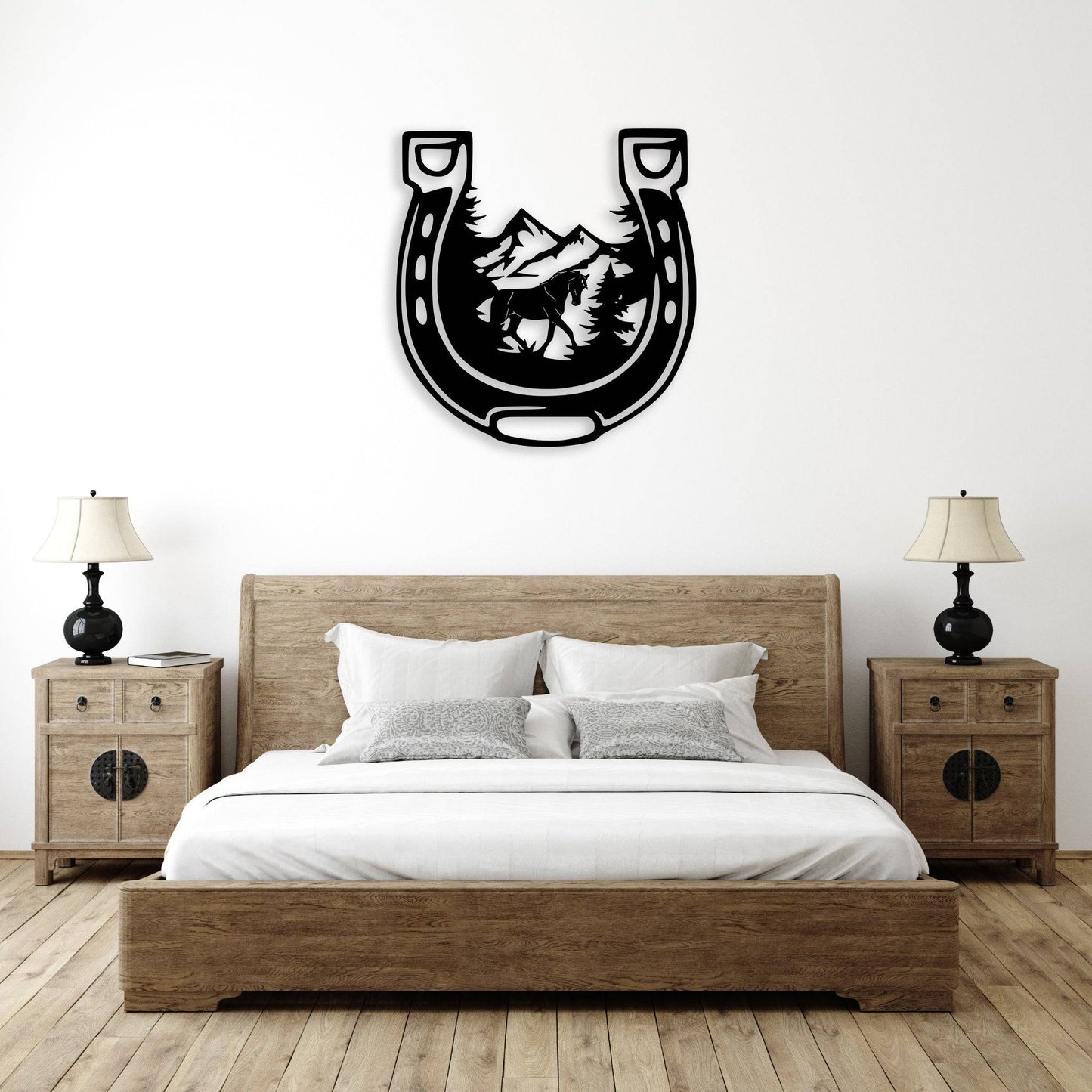 Charming Horseshoe Metal Wall Art for Rustic Decor