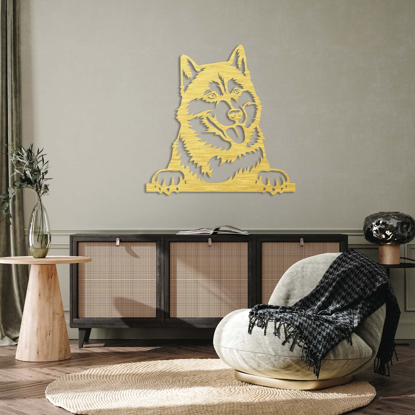 Captivating Husky Metal Wall Art for Nature Lovers