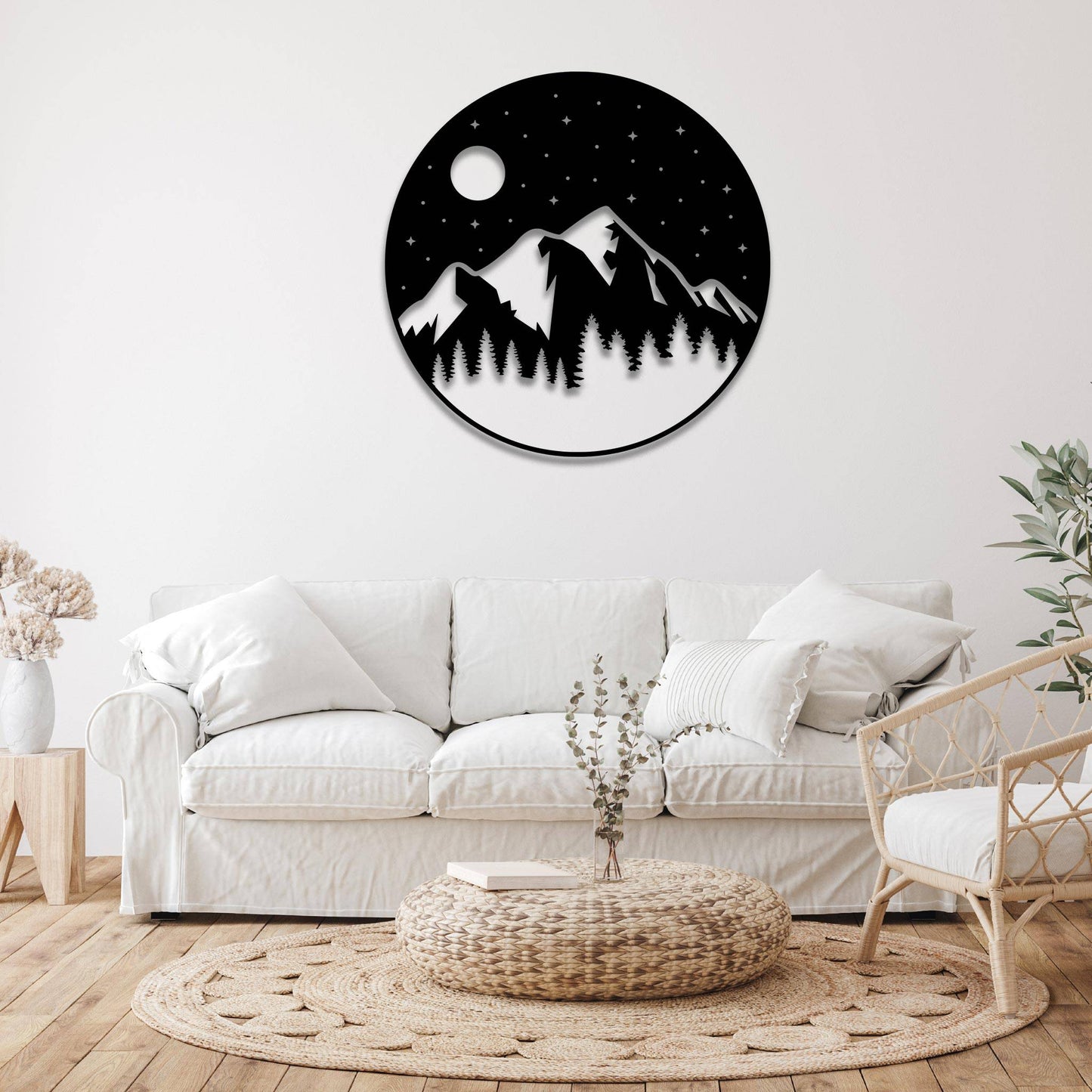 Celestial Peaks - Stunning Metal Wall Art for Your Space