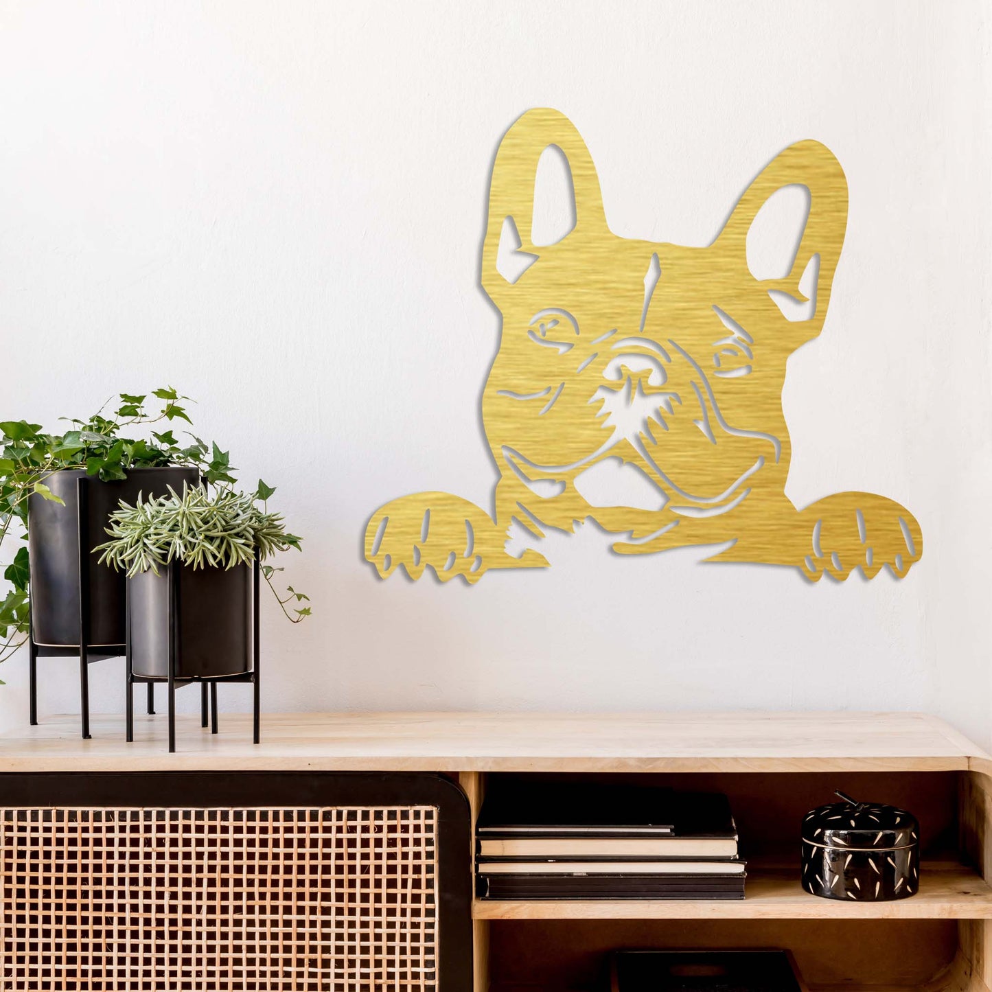 Charming French Bulldog Metal Wall Art for Dog Lovers