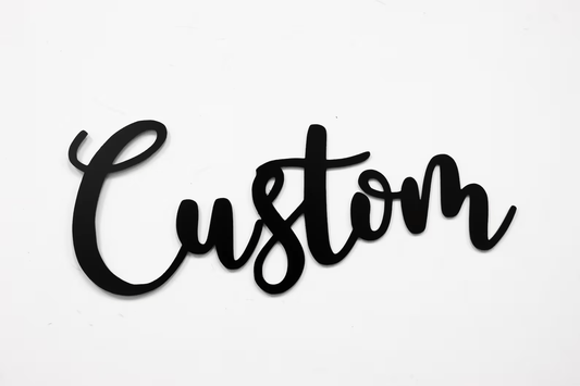 Personalized Metal Word Art - Unique Custom Metal Signs for Stunning Wall Decor & Thoughtful Housewarming Gifts