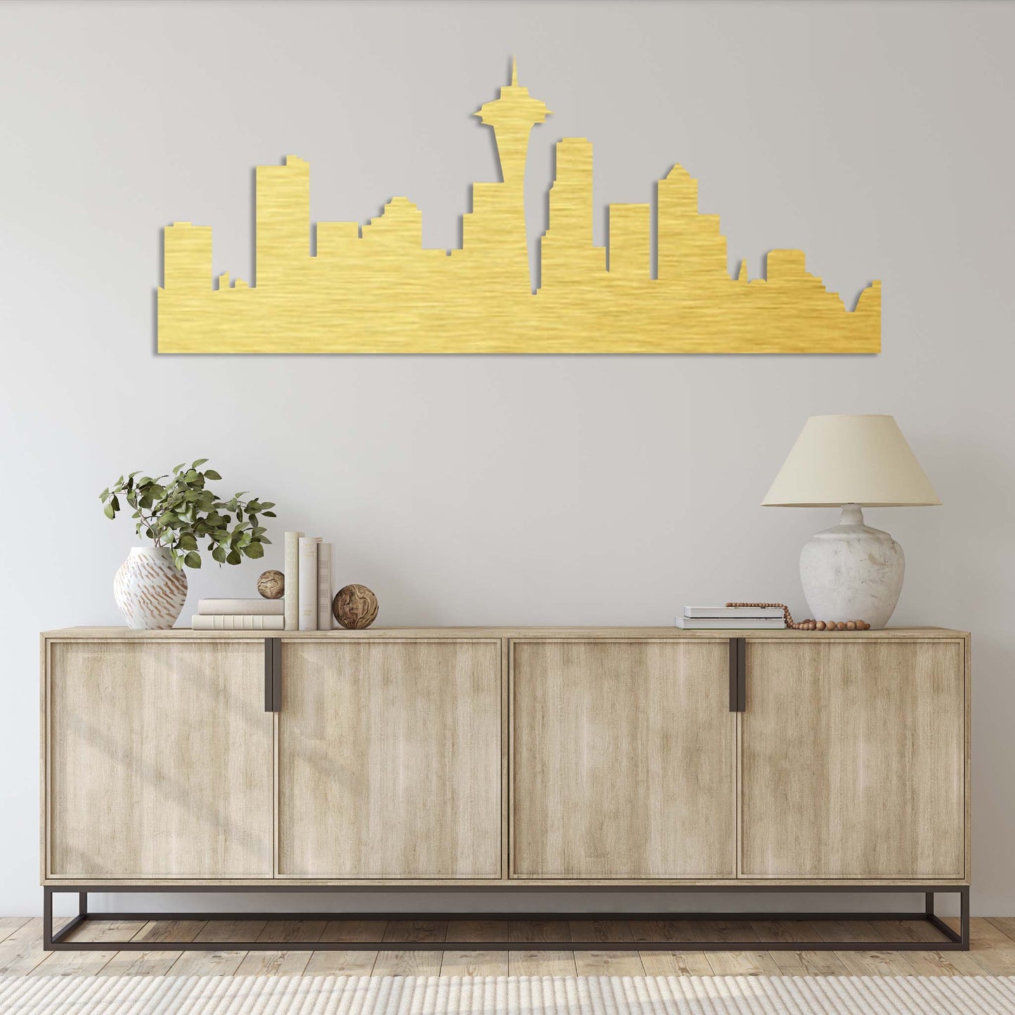 Stunning Seattle Skyline Metal Wall Art Decor