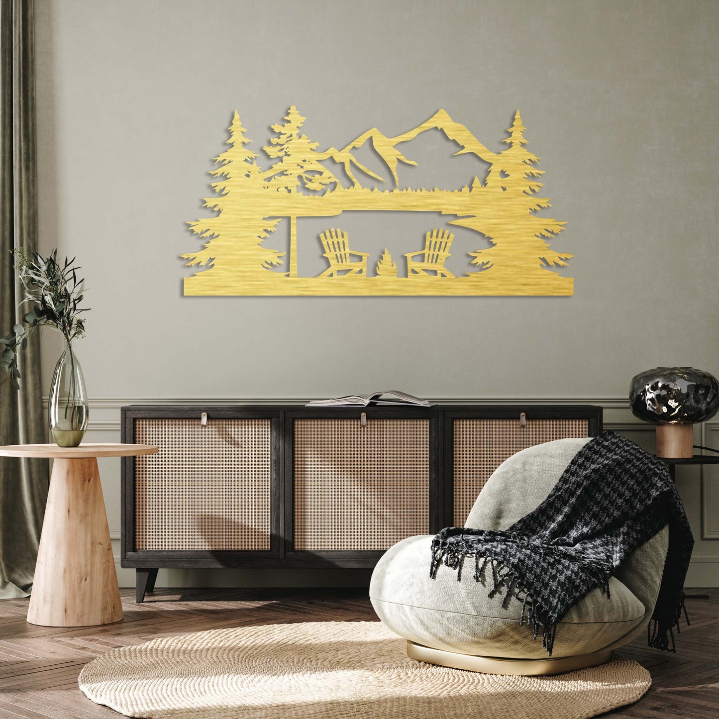 Breathtaking Lake View - Stunning Metal Wall Art Decor