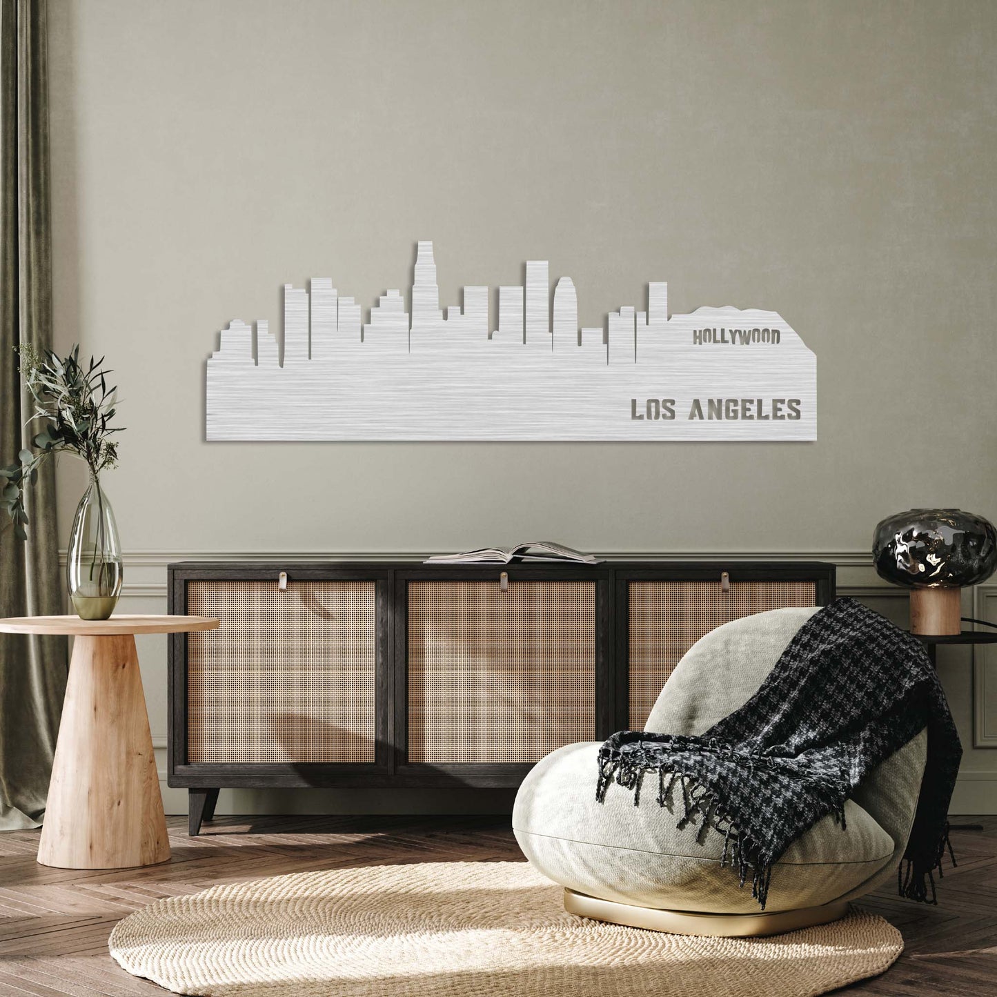 Stunning Los Angeles Skyline Metal Wall Art for Your Home Decor