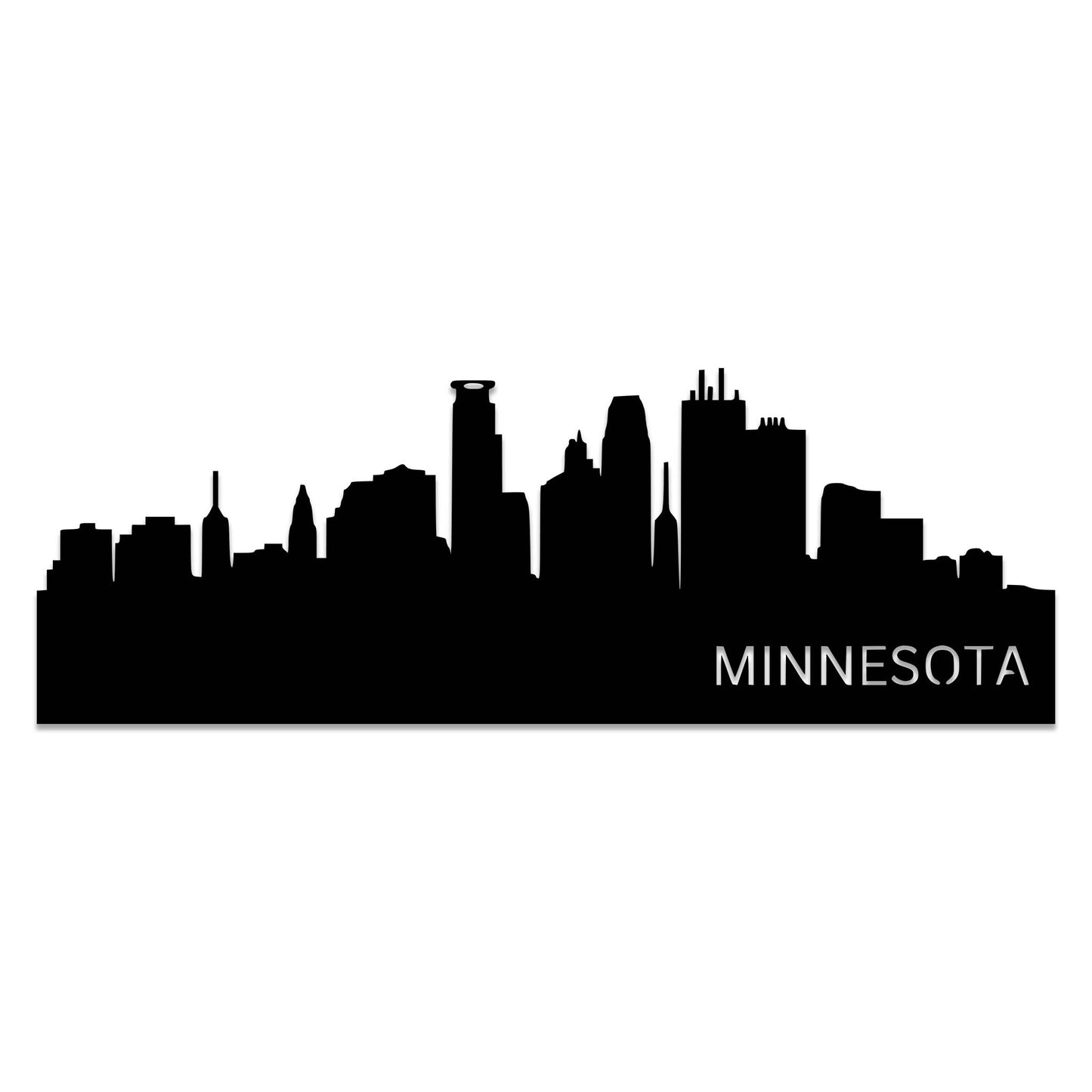 Stunning Minnesota Skyline - Artistic Metal Wall Decor