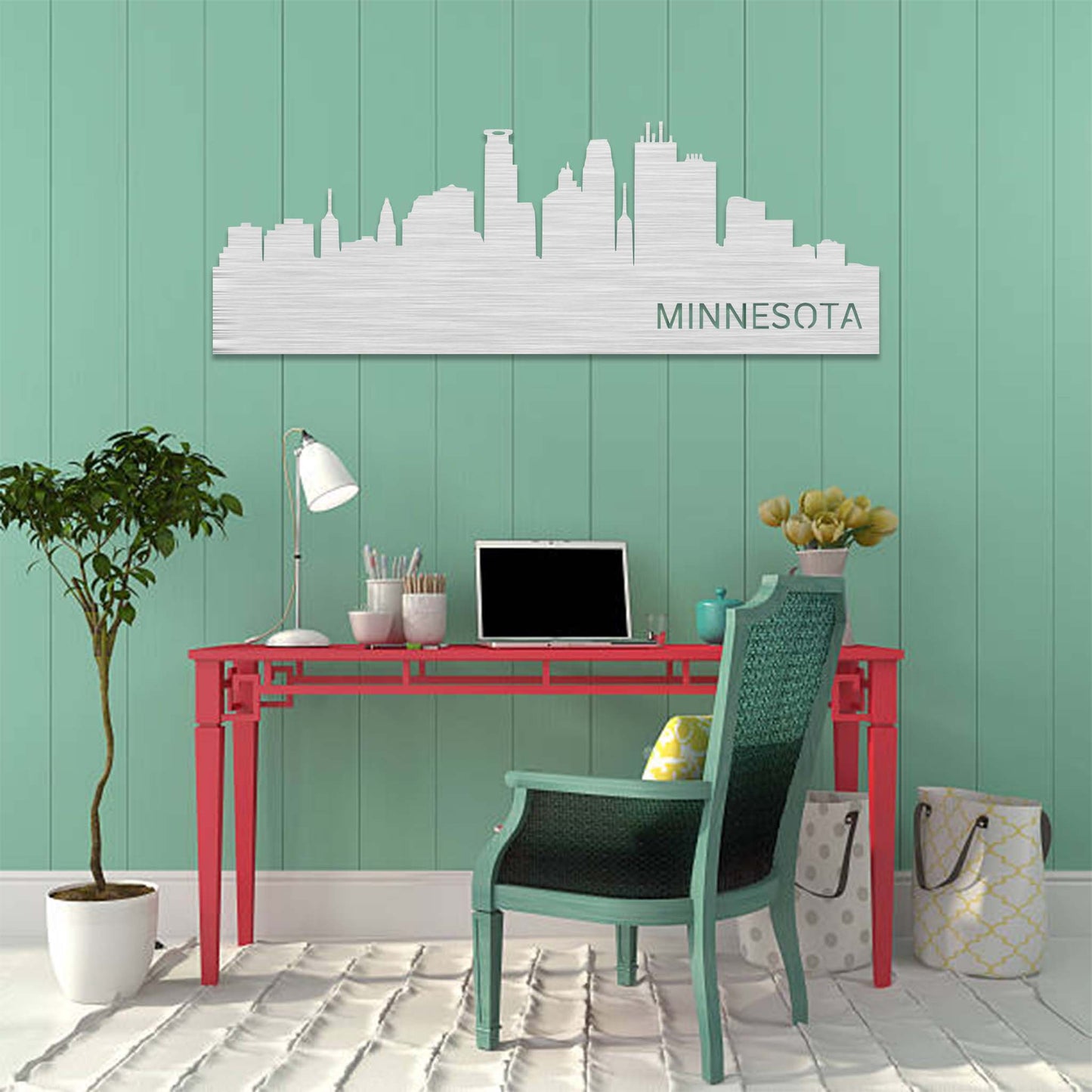 Stunning Minnesota Skyline - Artistic Metal Wall Decor