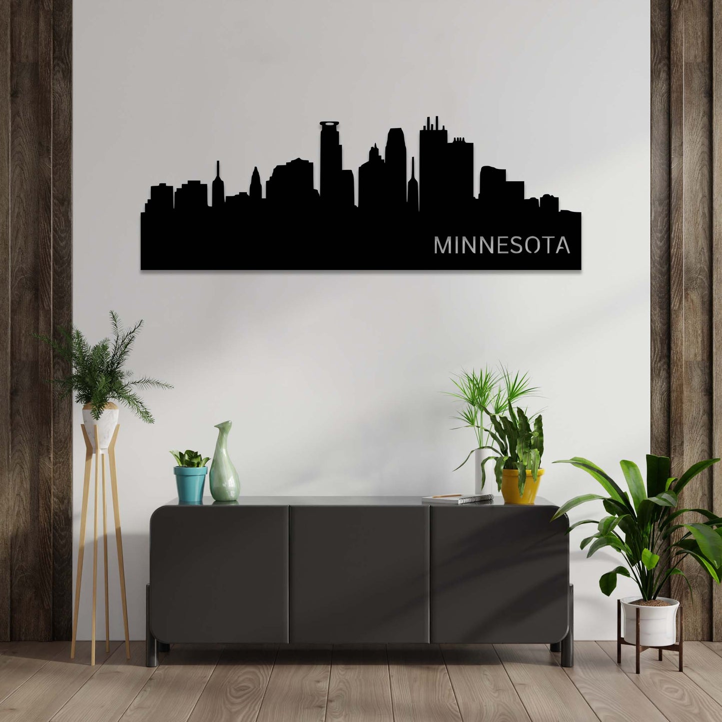 Stunning Minnesota Skyline - Artistic Metal Wall Decor