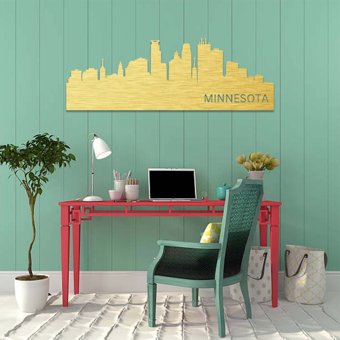 Stunning Minnesota Skyline - Artistic Metal Wall Decor