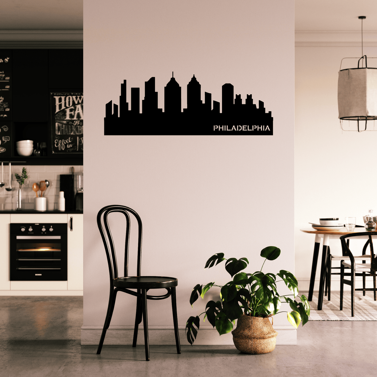 Stunning Philadelphia Skyline - Elegant Metal Wall Art Décor