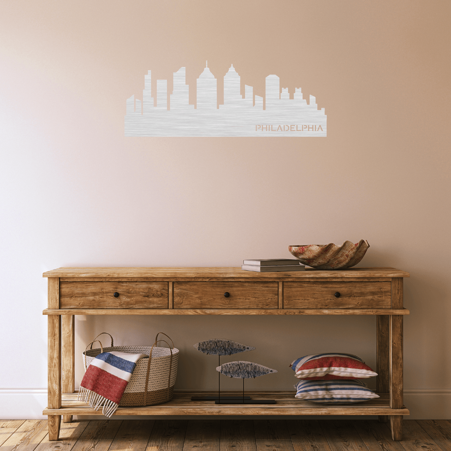 Stunning Philadelphia Skyline - Elegant Metal Wall Art Décor