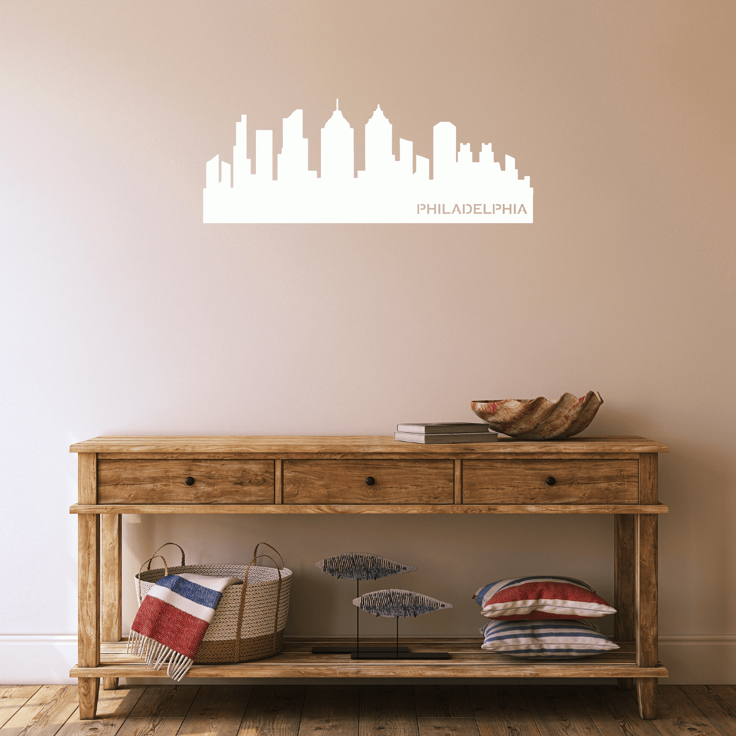 Stunning Philadelphia Skyline - Elegant Metal Wall Art Décor