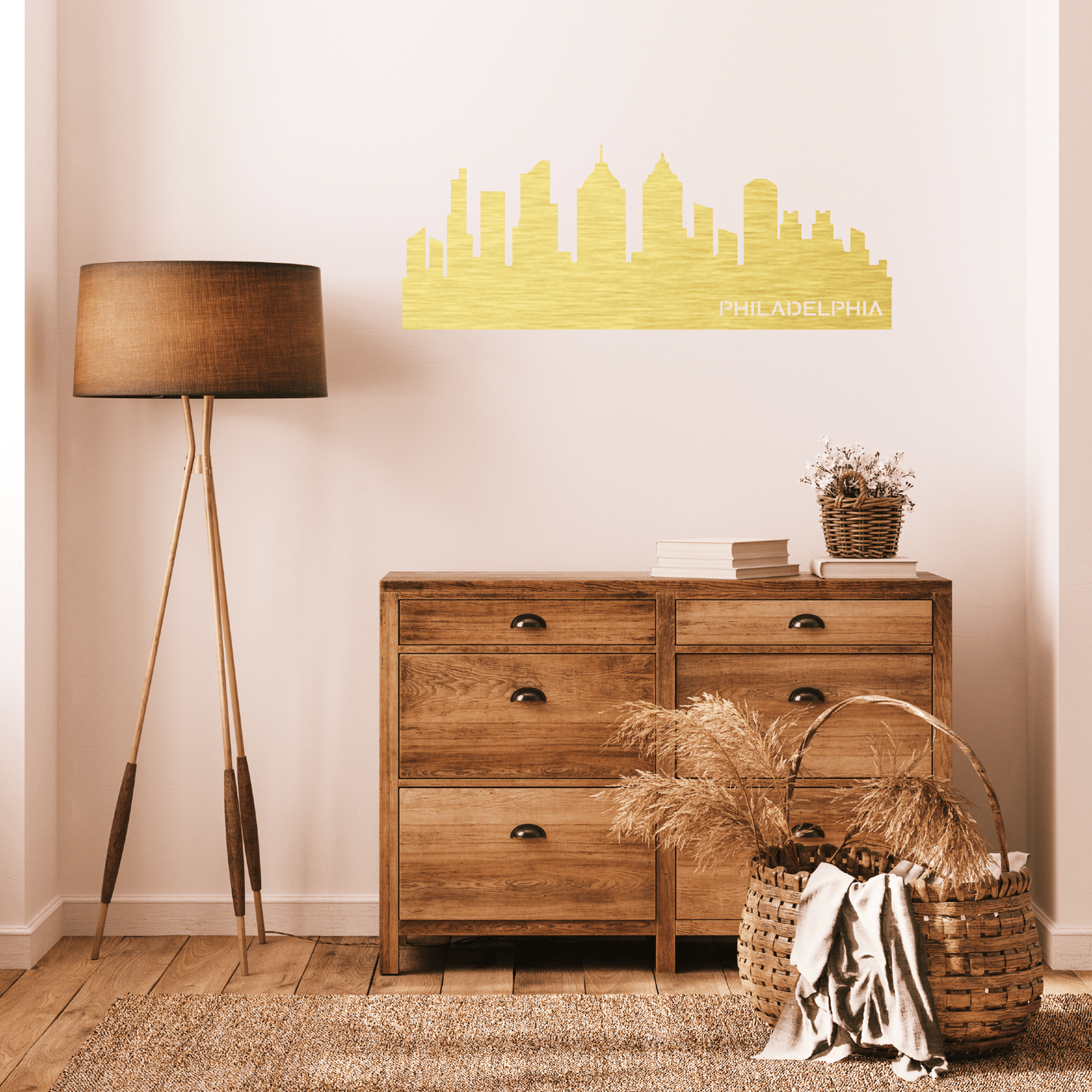 Stunning Philadelphia Skyline - Elegant Metal Wall Art Décor