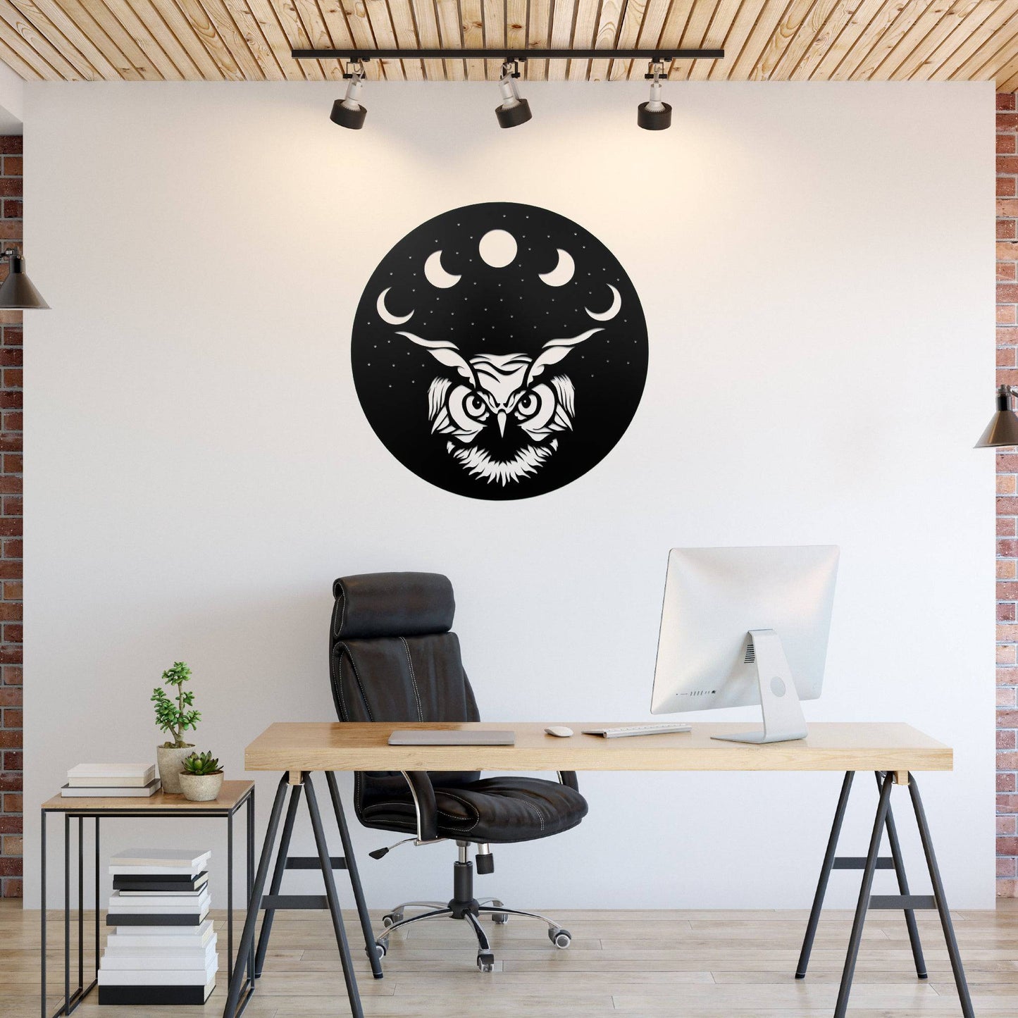 Celestial Owl - Stunning Metal Wall Art for Your Home