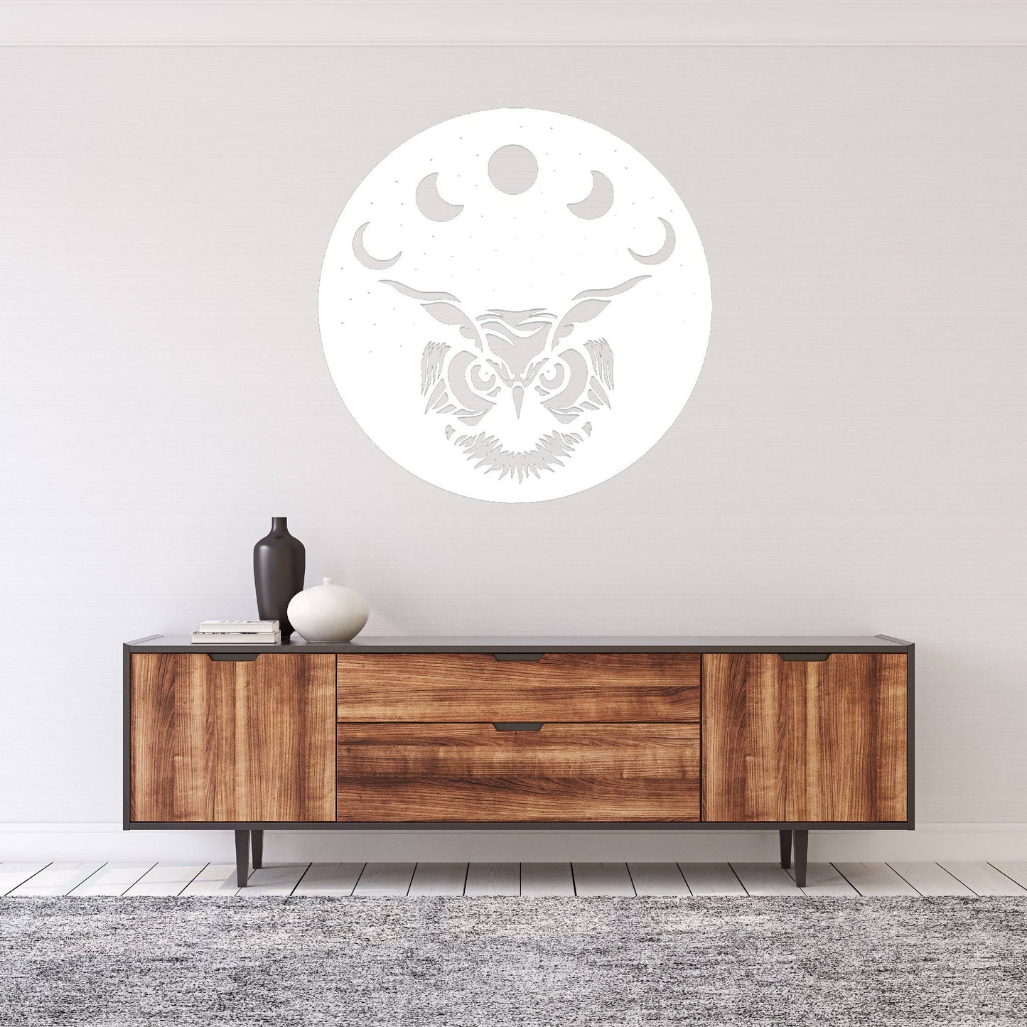 Celestial Owl - Stunning Metal Wall Art for Your Home