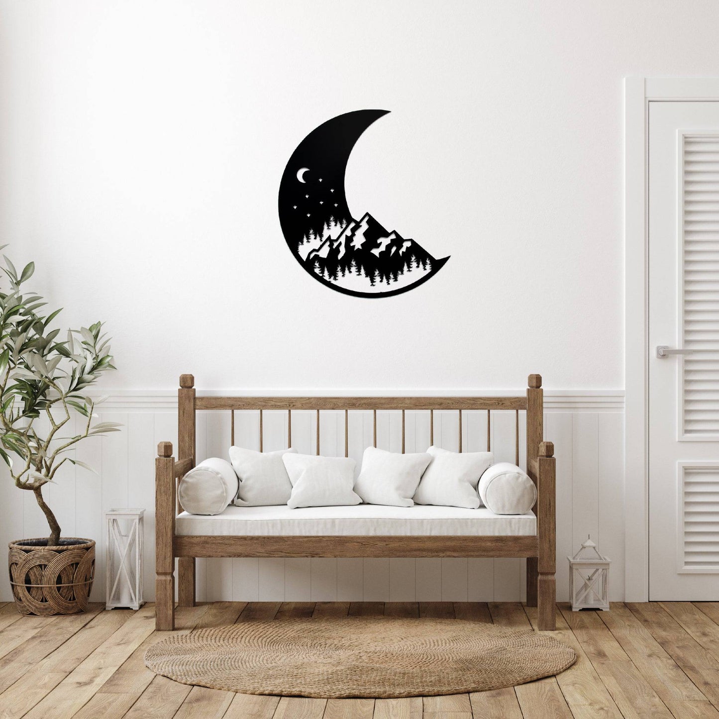 Captivating Pacific Moon Metal Wall Art