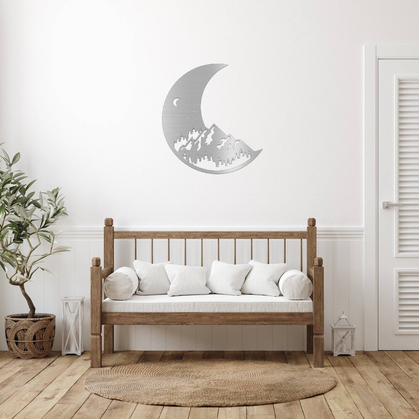 Captivating Pacific Moon Metal Wall Art