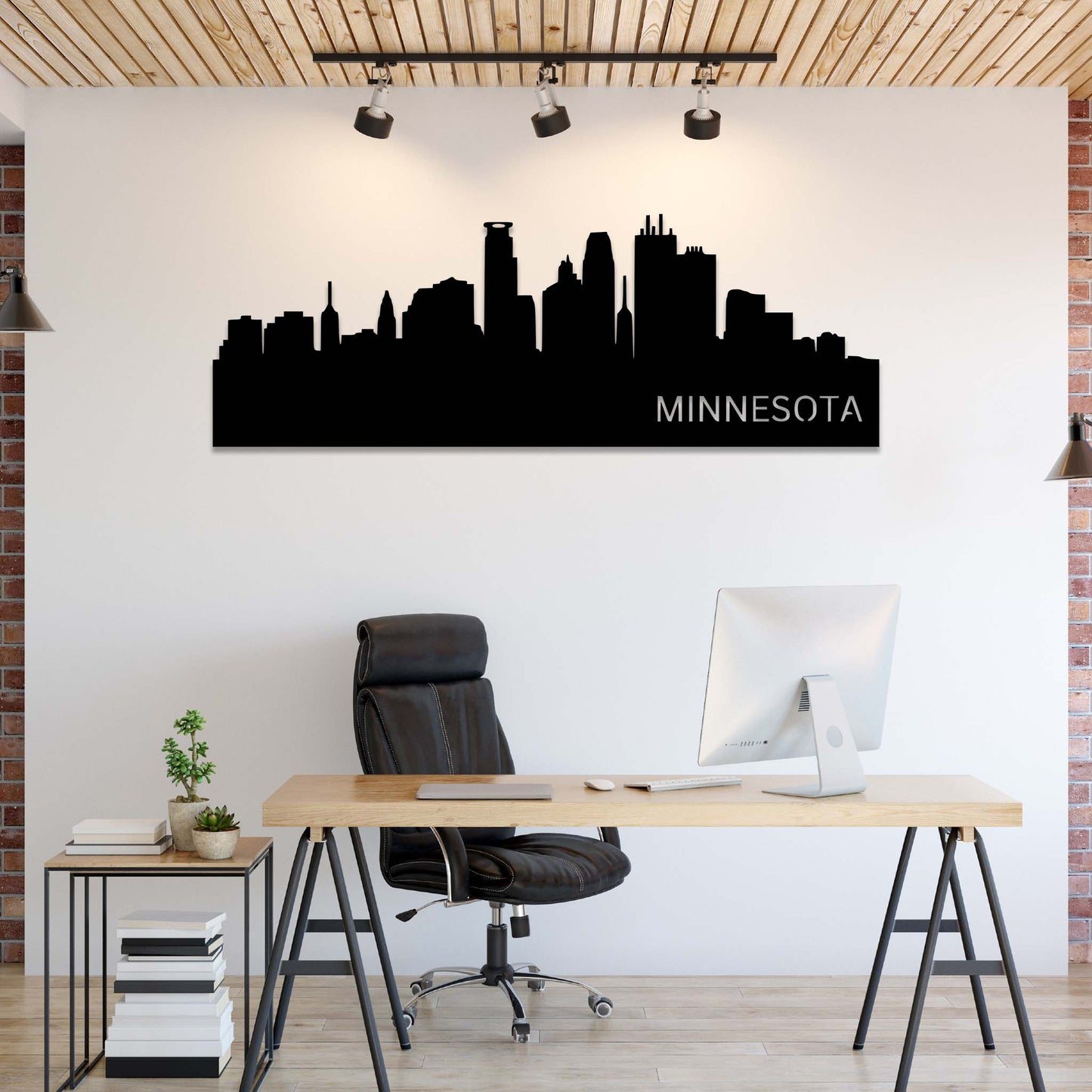 Stunning Minnesota Skyline - Artistic Metal Wall Decor