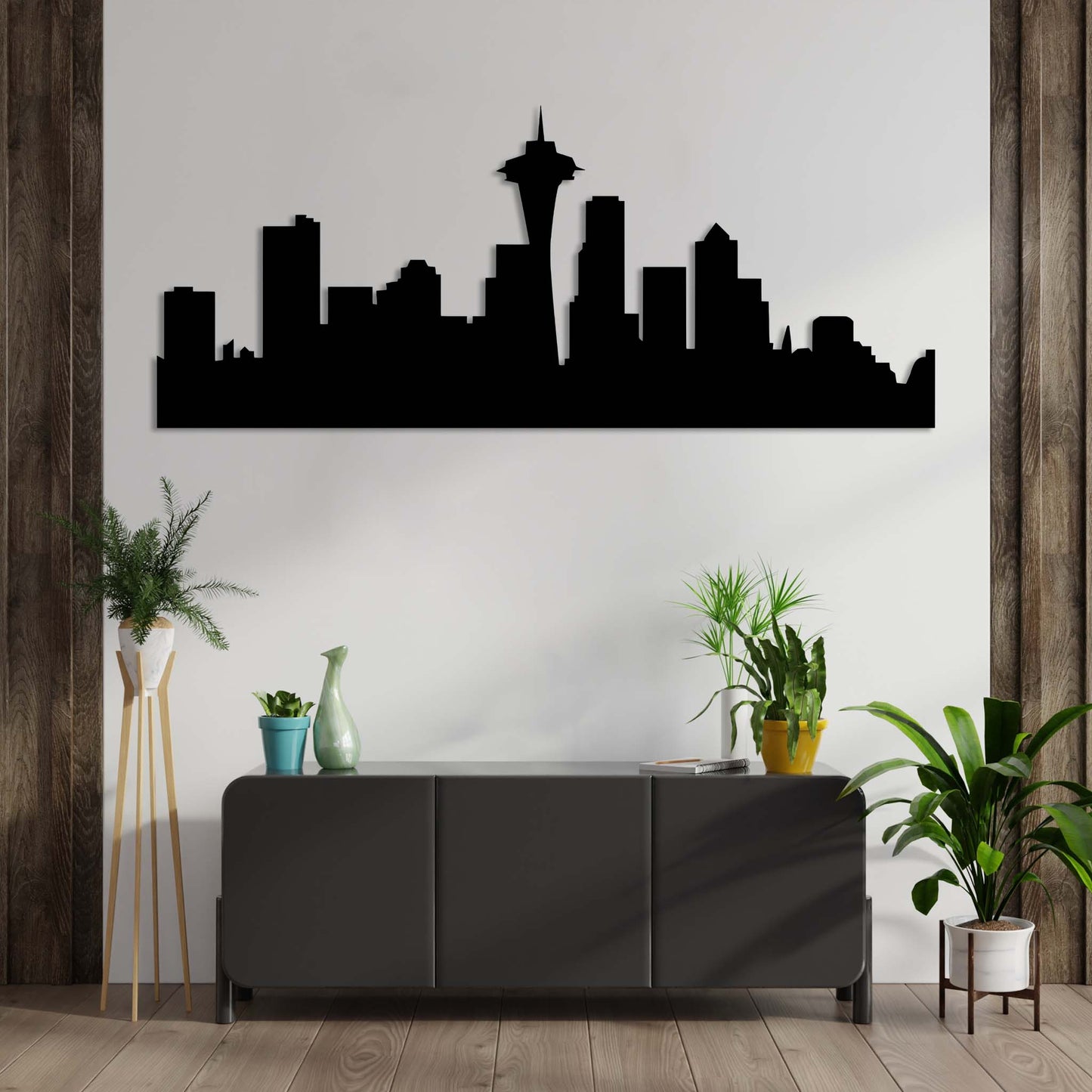 Stunning Seattle Skyline Metal Wall Art Decor