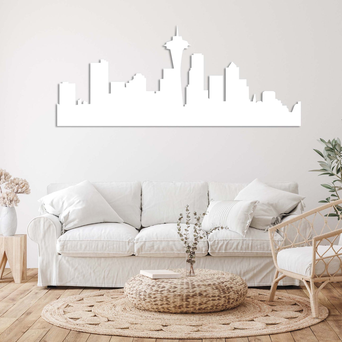 Stunning Seattle Skyline Metal Wall Art Decor